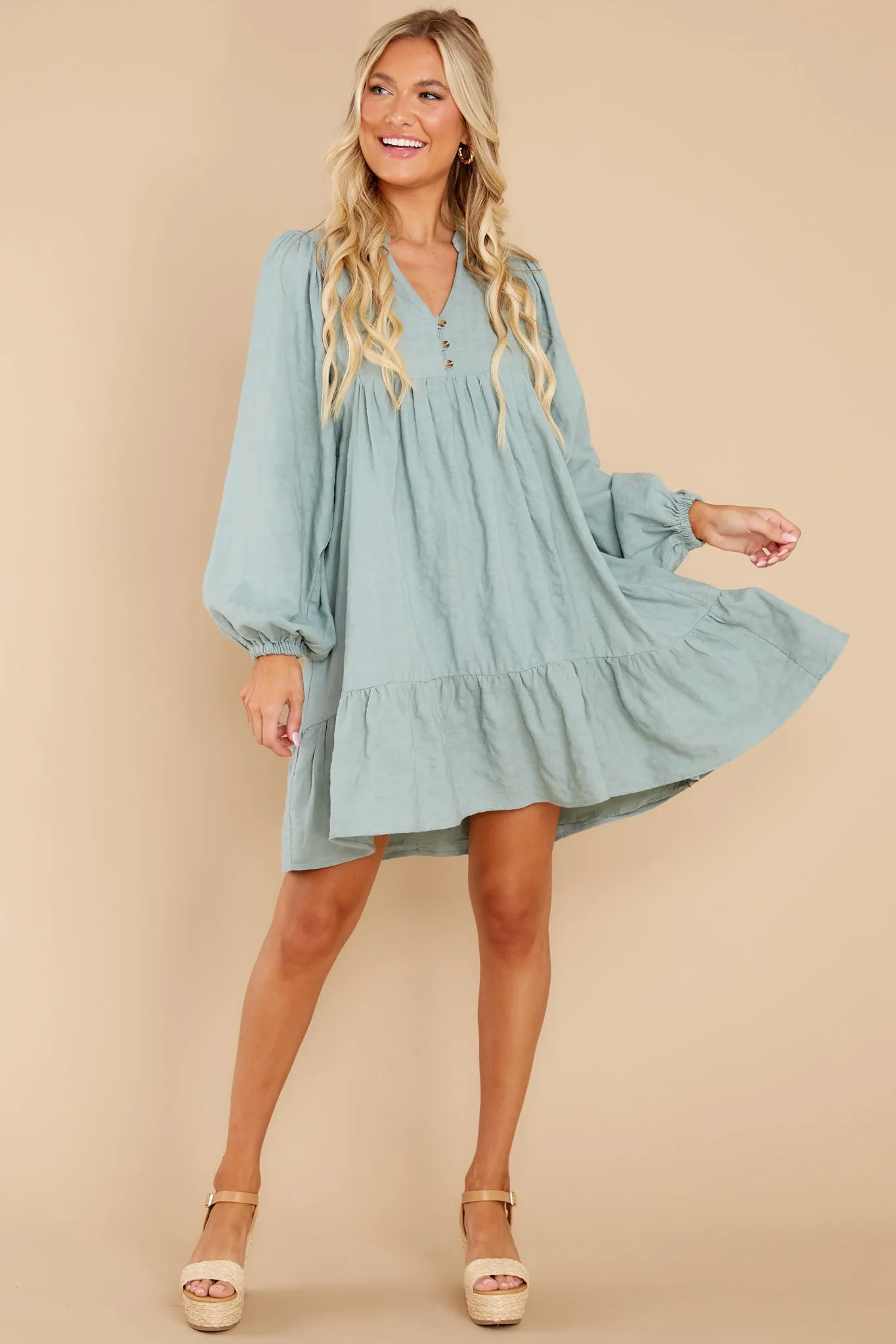 Totally Satisfied Sage Dress