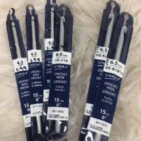 Unique Aluminum or Plastic Crochet Hook