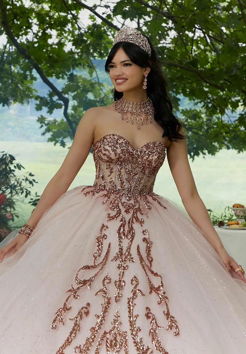 Vizcaya by Morilee Quince Beaded Quince Dress 89458