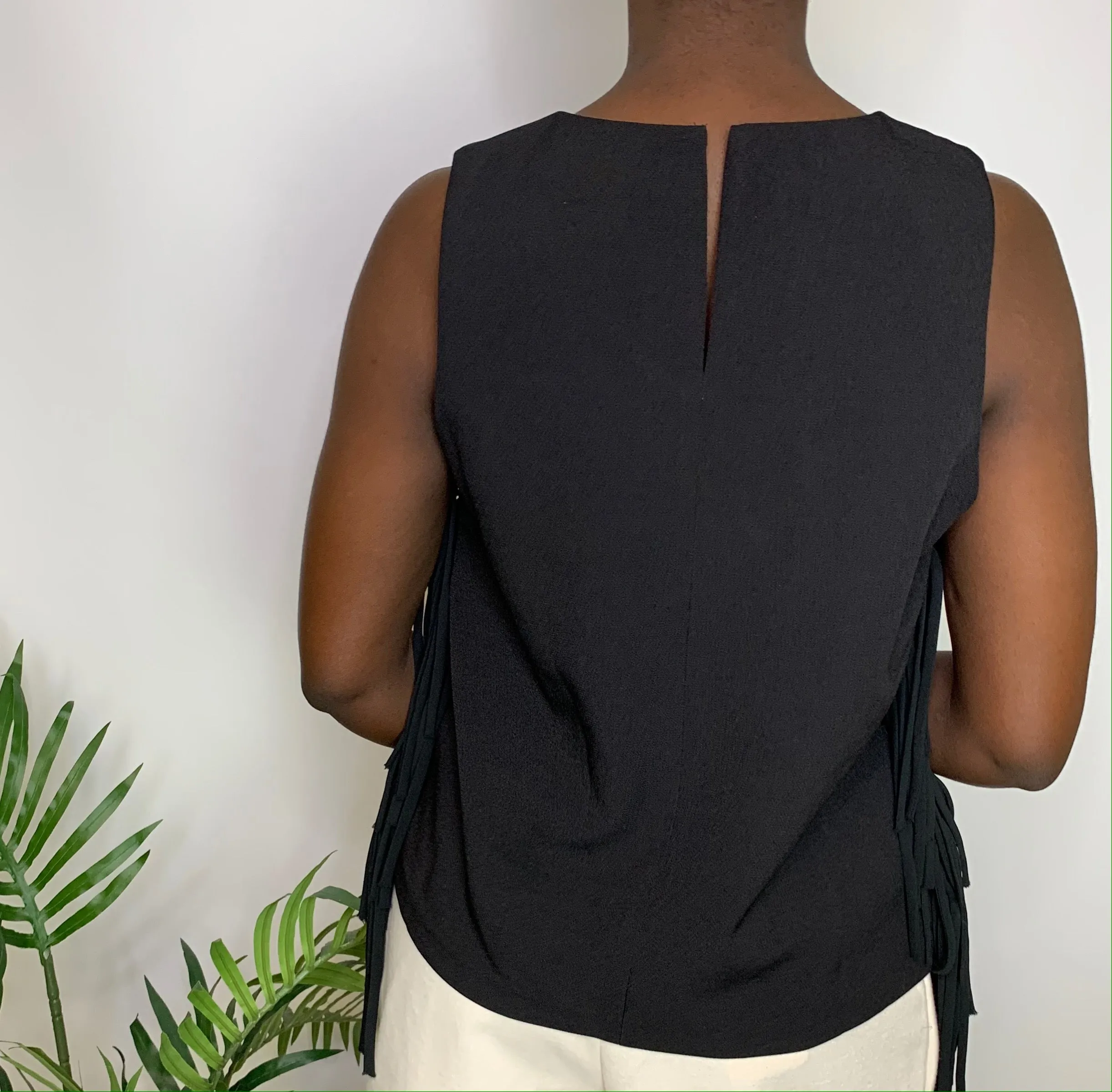 Weekend Vibes Boxy Fringe Top